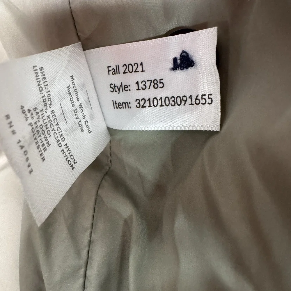 Marine Layer Mens Puffer Snap Front Over-Shirt Jacket Size Large Blue Colorblock